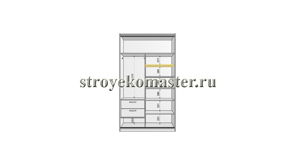 Чертёж - как сделать чертеж шкафа купе